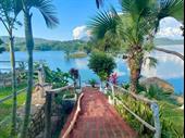 lakefront eco hotel with